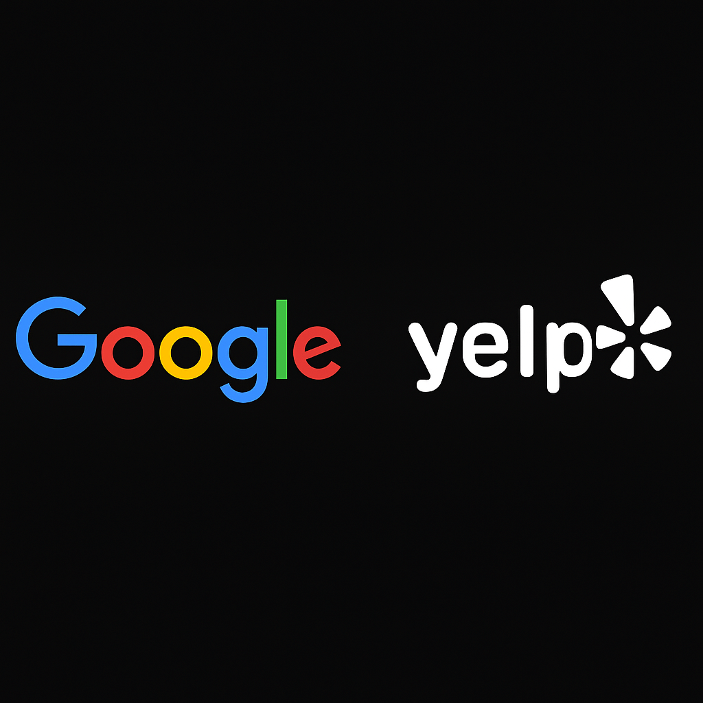 photo of google and yelp for reviews